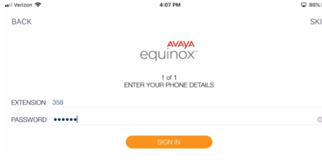 Avaya Equinox App